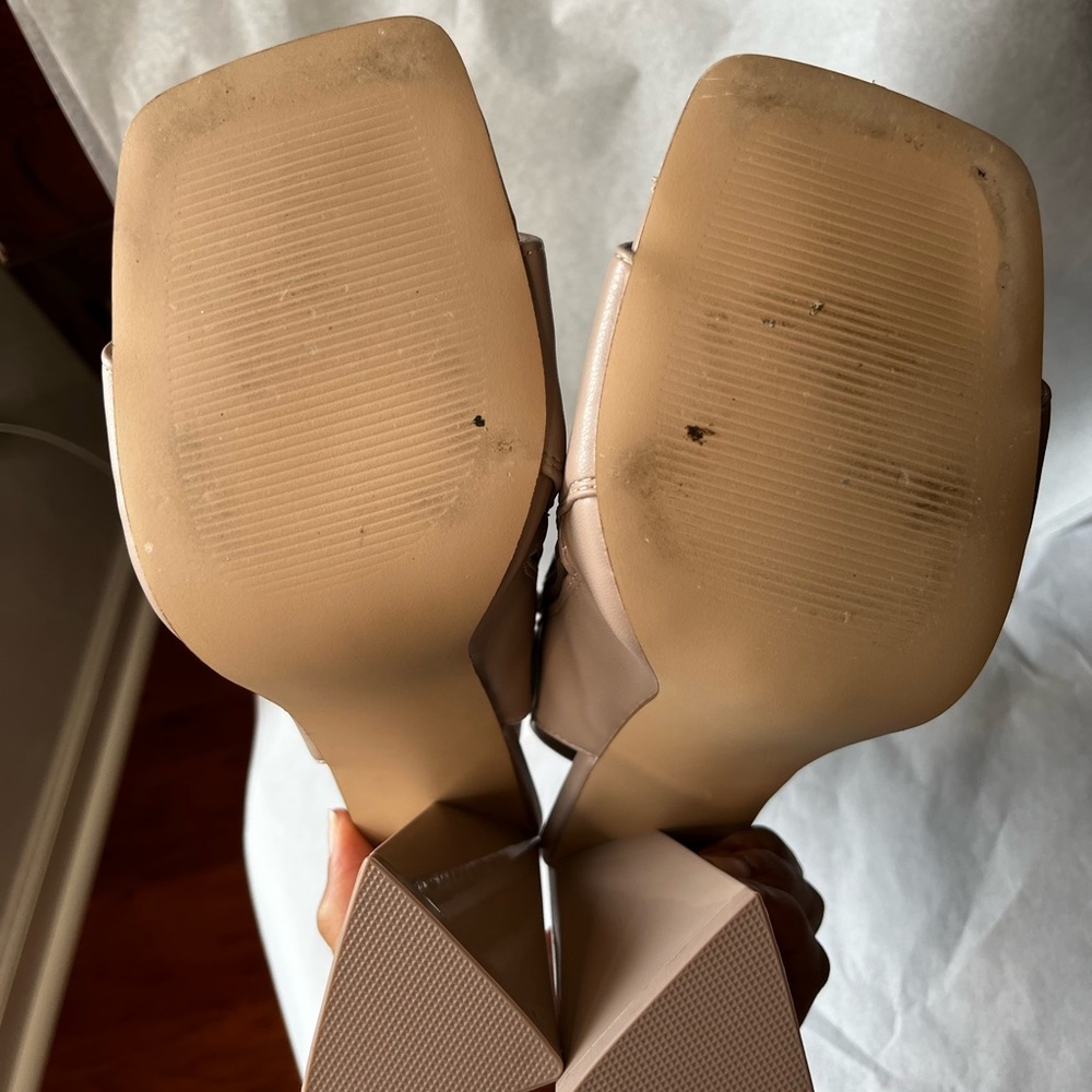 Steve Madden Transfer Block Heel Square Toe Booties Shoes - Picture 12 of 16